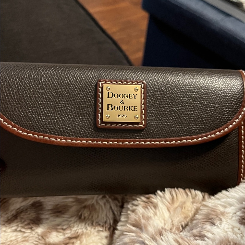 Dooney & Bourke Dark Brown Leather Wallet